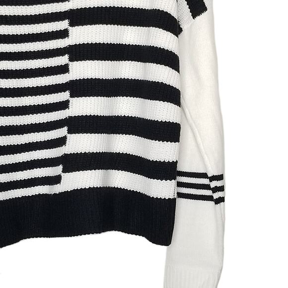 Catherine Malandrino Striped Knit Sweater Size Petite Medium New With Tag - Picture 5 of 10
